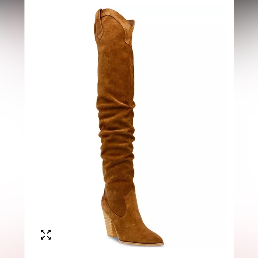 Steve Madden Tan Over the Knee Boots - Picture 2 of 6